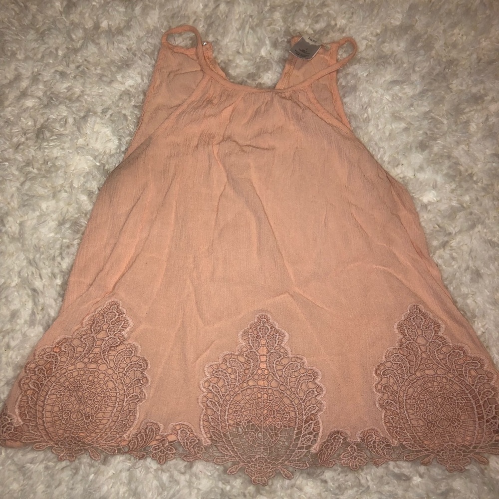 Blush pink flowy summer top